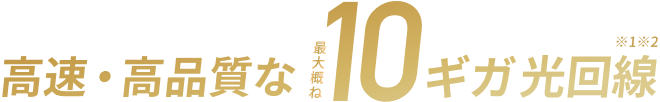 フレッツ光クロスBiz 高速・高品質な最大概ね10ギガ光回線