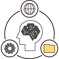 イメージ：独自の情報をもとに回答を生成