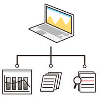 イメージ：充実した管理・レポート機能