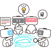 イメージ：複数のAIが連携し、意思決定をサポート