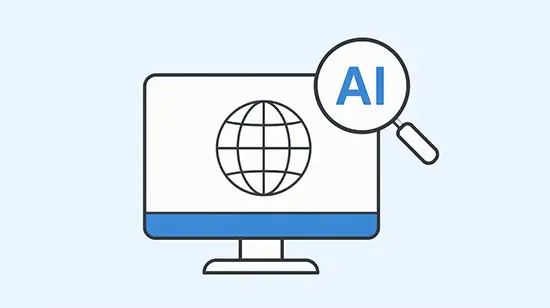 イメージ：ホームページ制作とAI検索対策をまとめてご提供