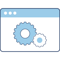 イメージ：インターネット経由で提供している自社アプリケーションを容易にLGWAN経由でサービス提供できます。