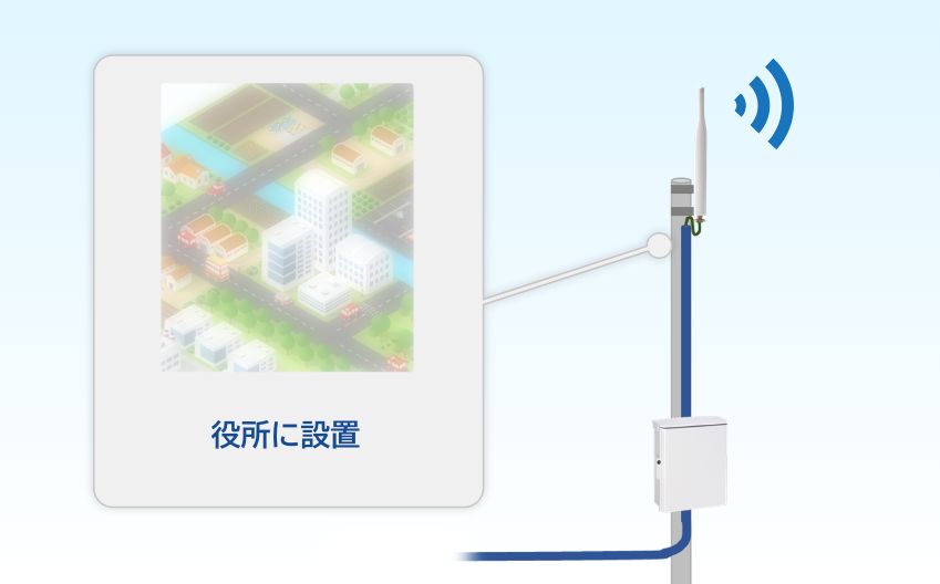 防災無線アンテナのイメージ