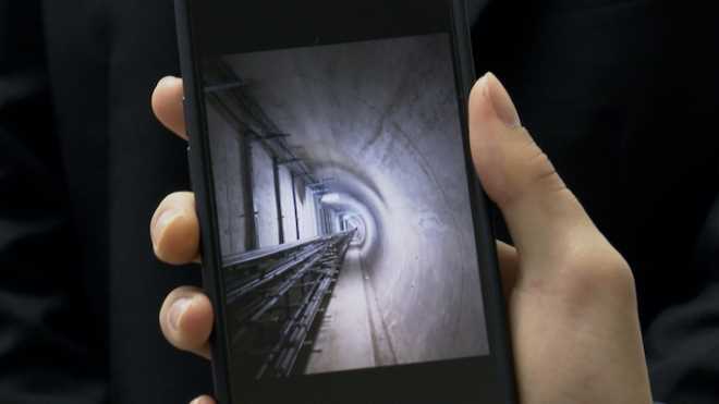 画像:今村さんが撮影したとう道最深部の写真